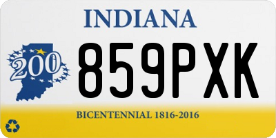 IN license plate 859PXK