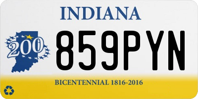 IN license plate 859PYN