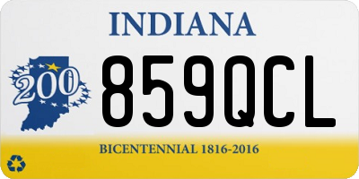 IN license plate 859QCL