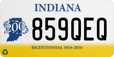 IN license plate 859QEQ