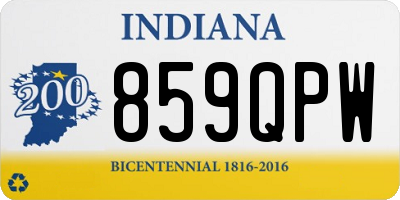 IN license plate 859QPW