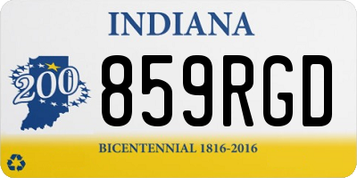 IN license plate 859RGD