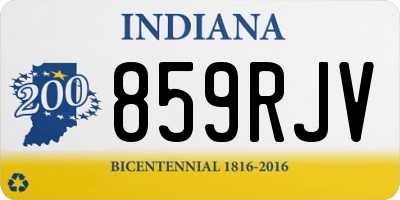 IN license plate 859RJV