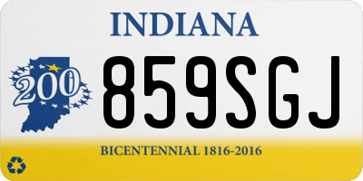 IN license plate 859SGJ