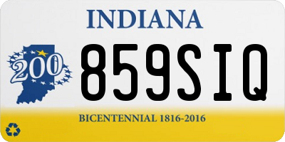 IN license plate 859SIQ