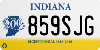 IN license plate 859SJG