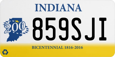 IN license plate 859SJI