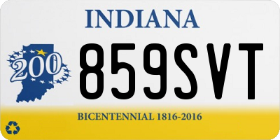 IN license plate 859SVT