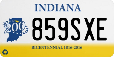 IN license plate 859SXE