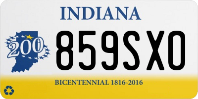IN license plate 859SXO