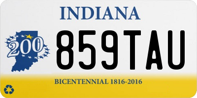 IN license plate 859TAU