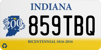 IN license plate 859TBQ