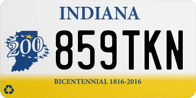 IN license plate 859TKN