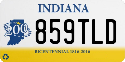 IN license plate 859TLD