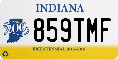 IN license plate 859TMF