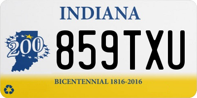 IN license plate 859TXU