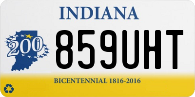 IN license plate 859UHT