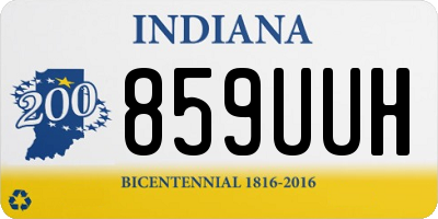 IN license plate 859UUH