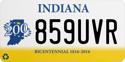 IN license plate 859UVR