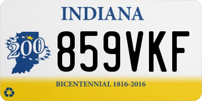 IN license plate 859VKF