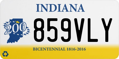 IN license plate 859VLY