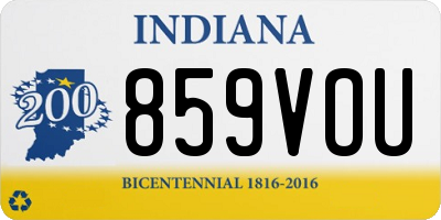 IN license plate 859VOU