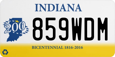 IN license plate 859WDM