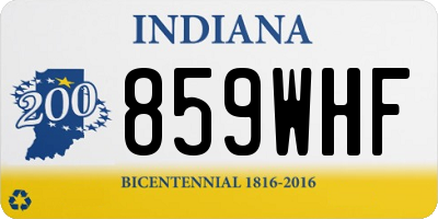 IN license plate 859WHF
