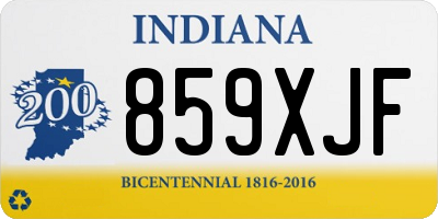 IN license plate 859XJF