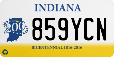 IN license plate 859YCN