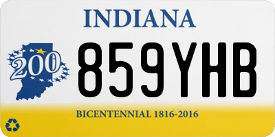 IN license plate 859YHB