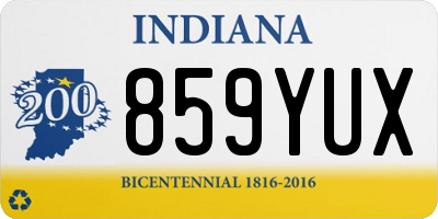 IN license plate 859YUX