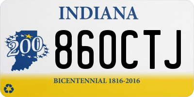 IN license plate 860CTJ