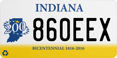 IN license plate 860EEX