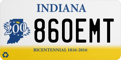 IN license plate 860EMT