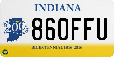 IN license plate 860FFU