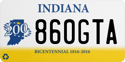 IN license plate 860GTA