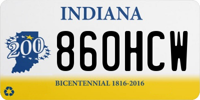 IN license plate 860HCW