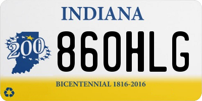 IN license plate 860HLG