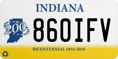 IN license plate 860IFV