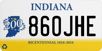 IN license plate 860JHE