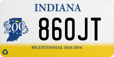 IN license plate 860JT
