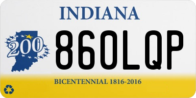 IN license plate 860LQP