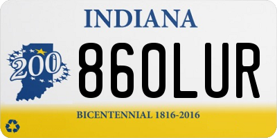 IN license plate 860LUR