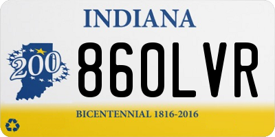 IN license plate 860LVR