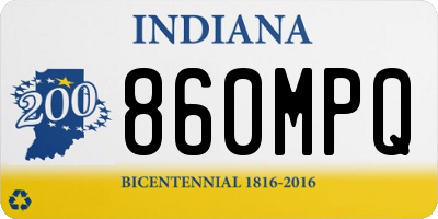 IN license plate 860MPQ