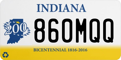 IN license plate 860MQQ