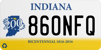 IN license plate 860NFQ