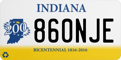 IN license plate 860NJE