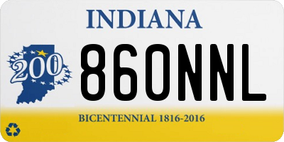 IN license plate 860NNL